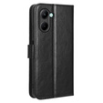 Etui z klapką do Realme C33, Crazy Horse Wallet, czarne