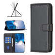 Etui z klapką do Samsung Galaxy S23 FE, BINFEN Wallet, czarne + szkło 9H