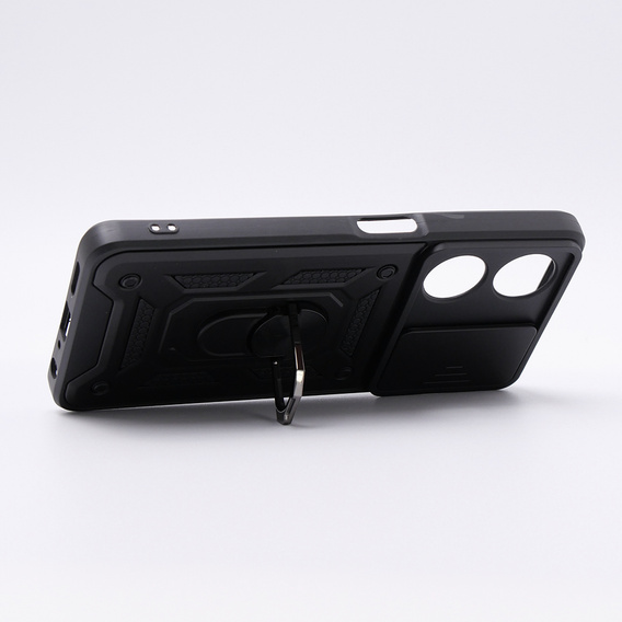Etui pancerne do Oppo A98 5G, CamShield Slide, czarne