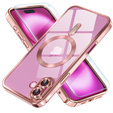 Etui do iPhone 16 Plus, Electro MagSafe, różowe + Szkło na ekran