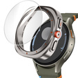 2w1 Etui + Szkło Hartowane do Samsung Galaxy Watch 7 40mm, Tytanowe złoto