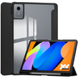 Etui do Lenovo Idea Tab 11" 2025 TB336FU TB336ZU, z przezroczystym tyłem i miejscem na rysik, czarne