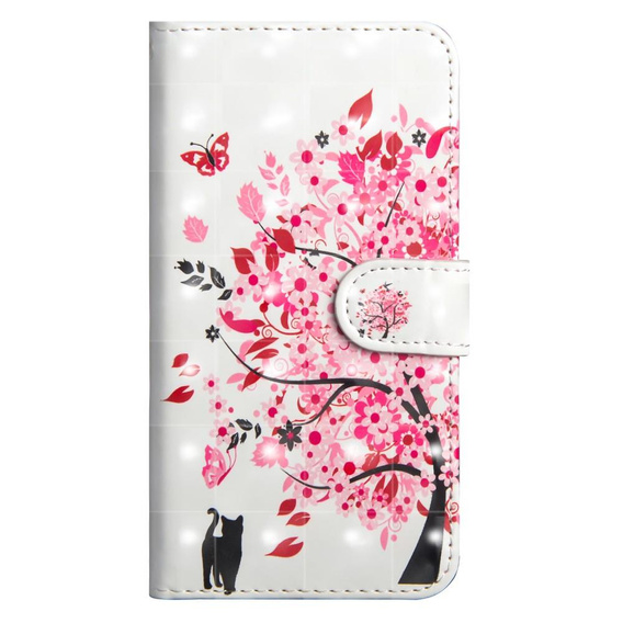 Etui Wallet do Samsung Galaxy A50/A50S/A30S, Light Spots Decor, Flowered Tree