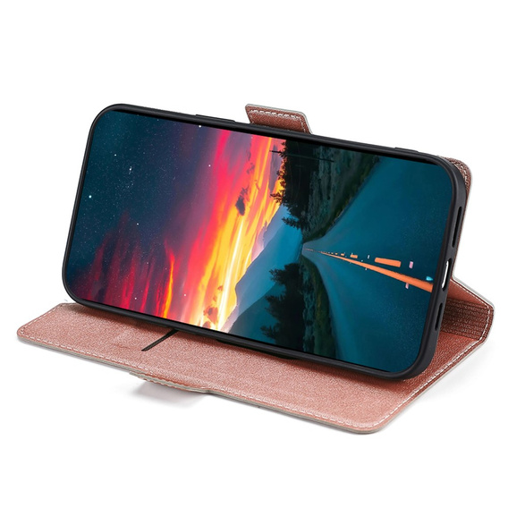 Etui z klapką do Xiaomi 12 Pro, Wallet, różowe rose gold