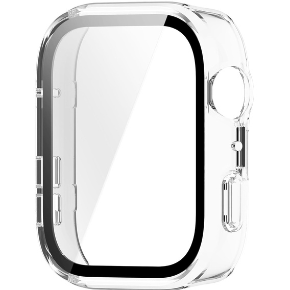 2w1 Etui z twardą ramką i szkłem hartowanym do Huawei Watch Fit 4 - przezroczyste