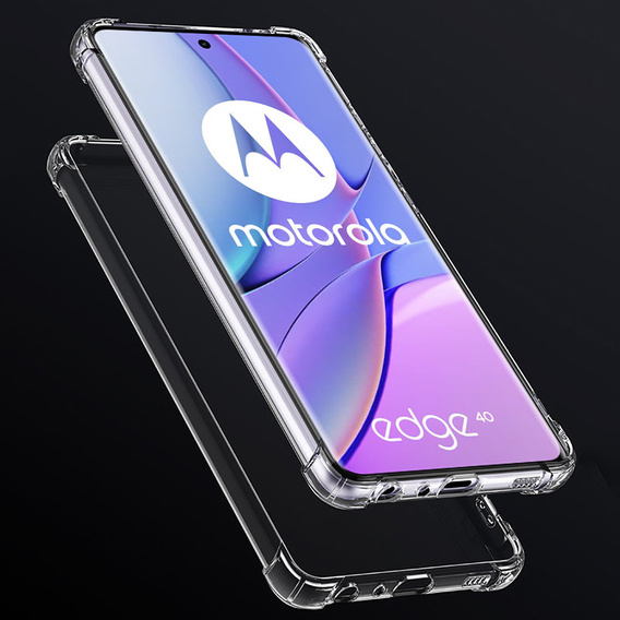 Etui do Motorola Edge 40, Dropproof, Przezroczyste