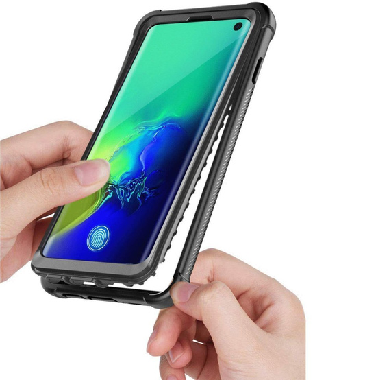 Etui Shockproof do Samsung Galaxy S10+ Plus, bez folii, czarne