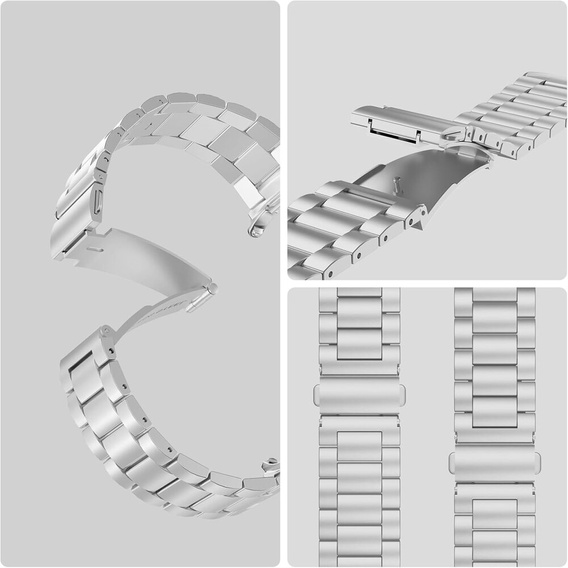 Bransoleta do Samsung Galaxy Watch Ultra 47mm (2025 / 2024), Srebrna