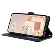 Etui z klapką do Samsung Galaxy A36 5G, Rhombus Crossbody Leather, czarne