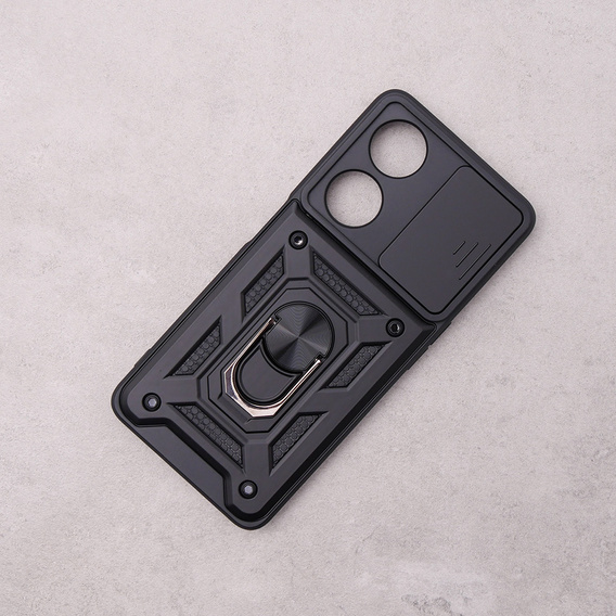 Etui pancerne do Oppo A98 5G, CamShield Slide, czarne