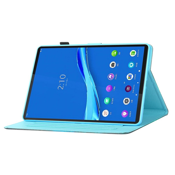 Etui do Lenovo Tab M10 Plus TB-X606F, z klapką, tiger