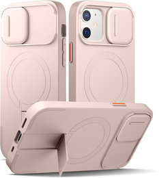 Etui do iPhone 12 / 12 Pro, Suritch Shockproof, do MagSafe, różowe