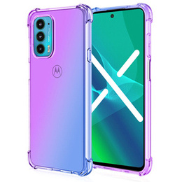 Etui Gradient Dropproof do Motorola Moto Edge 30, Fioletowe / niebieskie
