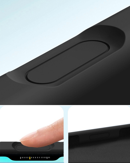 Etui silikonowe do iPhone 17 Pro Max, do MagSafe, antywstrząsowe, czarne