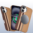 Etui do iPhone 16, Carbon Fiber MagSafe, żółte