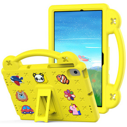 Etui do Samsung Tab A8 X200 / X205, Cute Patterns, z podstawką, Żółte