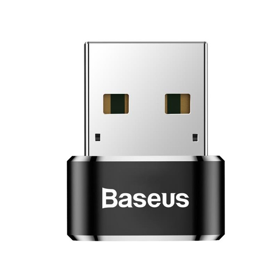 Adapter Baseus Mini OTG USB-A – USB-C, czarny