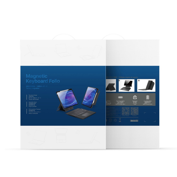 Etui z klawiaturą do Xiaomi Pad 7 / 7 Pro, Dux Ducis DK Series, czarne