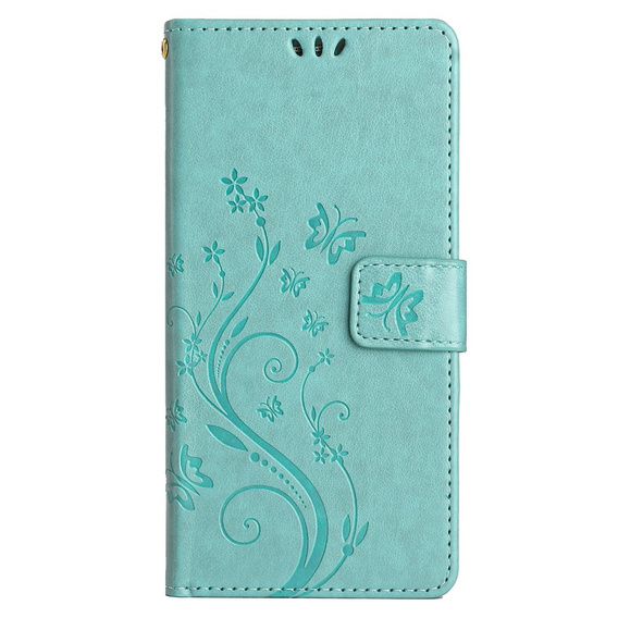 Etui z klapką do Samsung Galaxy S23 FE, Butterfly, zielone