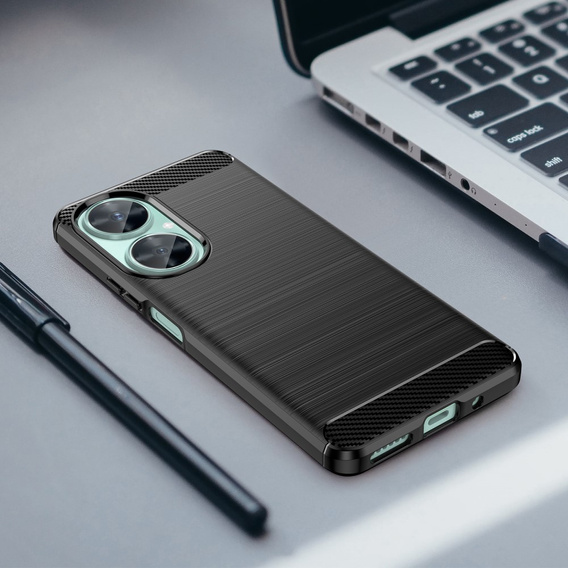Etui do Huawei Nova 11i, Karbon, czarne