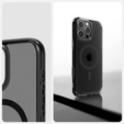 Etui z MagSafe Spigen do iPhone 16 Pro, Ultra Hybrid "T", matowe przezroczyste / czarne + Szkło