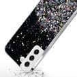 Etui do Samsung Galaxy S21 FE, Glittery, czarne