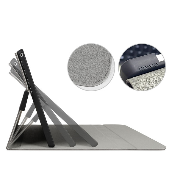 Etui do Microsoft Surface Go 3/Go 2/Go, Wallet Pen Slot, szare