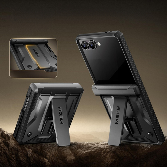 Etui Tongate MECH z MagSafe do Samsung Galaxy Z Flip7 FE / Z Flip6, zielone