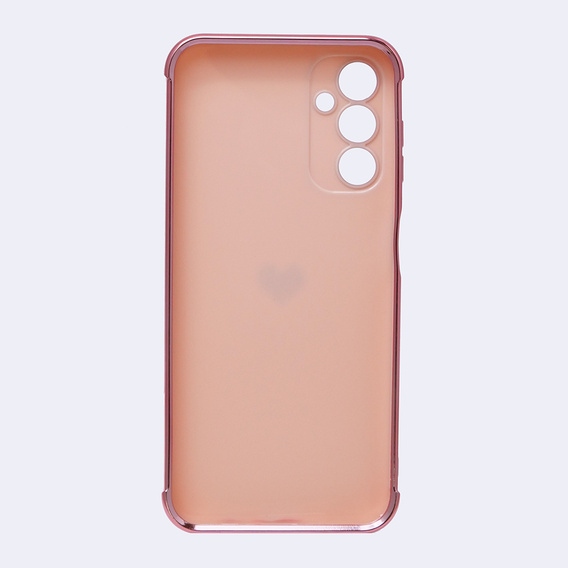 Etui do Samsung Galaxy A14 4G/5G, Electro heart, różowe rose gold