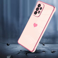 Etui do Samsung Galaxy A13 4G, Electro heart, różowe rose gold