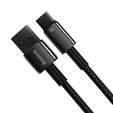 Baseus Tungsten kabel USB-A USB-C 1 m 100 W - Czarny