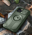 Etui pancerne do iPhone 12 / iPhone 12 Pro, Dexnor CamProtect MagSafe, zielone (Dwie ramki)