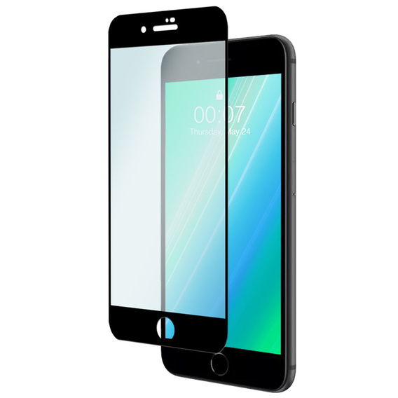 2x Szkło Hartowane do iPhone 7 Plus/8 Plus, ERBORD 3D pełne, szybka na cały ekran