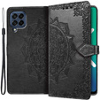 Etui z klapką do Samsung Galaxy M53 5G, Mandala, czarne