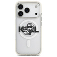 Etui Karl Lagerfeld IML Glitter Karl and Choupette MagSafe do iPhone 17 Pro