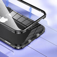 Etui do iPhone 16E, Magnetic Dual Glass, czarne