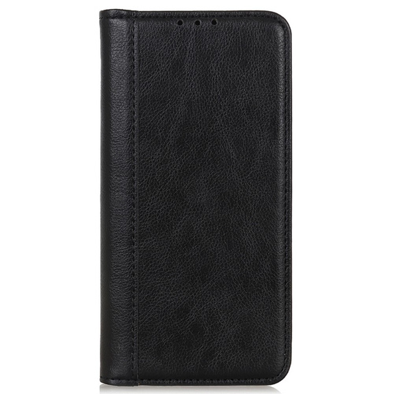 Etui z klapką do Honor 200 Lite, Split Leather, czarne