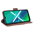 Etui z klapką do Realme GT2 Pro, Card Slot, brązowe
