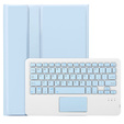 Etui z klawiaturą do iPad 11" 2025 A16 (11 gen.) / iPad 10.9" 2022 (10 gen.), TouchPad Pen Slot, niebieskie