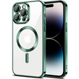 Etui do iPhone 14 Pro Max, Electro MagSafe, zielone + Szkło na ekran
