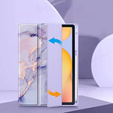 Etui Smartcase Hybrid do Samsung Galaxy Tab S6 Lite, z miejscem na rysik – fioletowe Marble