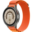 Pasek Nylonowy do Samsung Galaxy Watch 4/5/6 40/42/43/44/45/46/47mm, Pomarańczowy