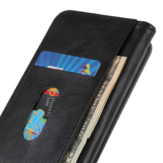 Etui do Xiaomi 13T / 13T Pro, Wallet Litchi Leather, czarne