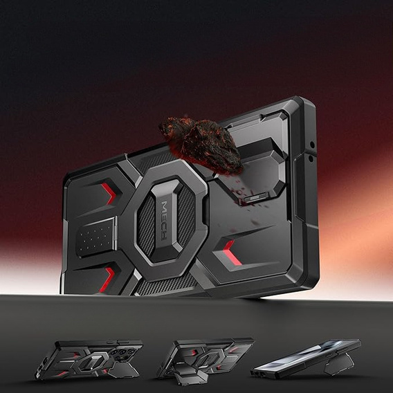 Etui Tongate MECH MagSafe Series czarne do Samsung Galaxy S24 Ultra