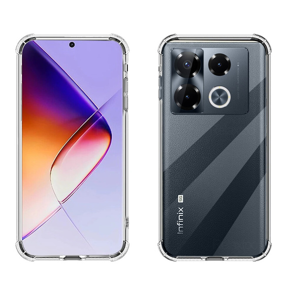 Etui do Infinix Note 40 Pro Plus, Dropproof, przezroczyste