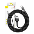 Baseus Cafule – kabel USB-A do Lightning 0,5 m 2,4A - szaro-czarny