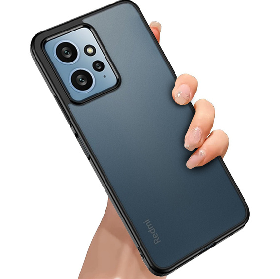 Etui do Xiaomi Redmi Note 12 4G, Fusion Hybrid, przezroczyste / czarne