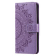 Etui z klapką do Oppo A17, Mandala, fioletowe