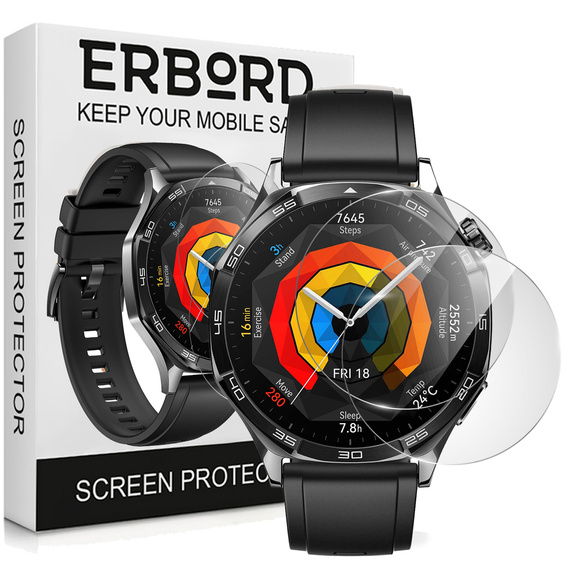 Szkło Hartowane ERBORD do Huawei Watch GT 5 46mm - 2 sztuki