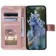 Etui z klapką do Samsung Galaxy A35 5G, Mandala, różowe rose gold